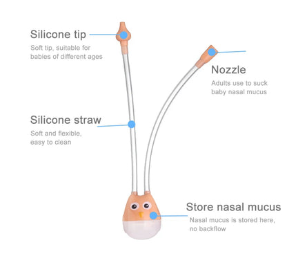 Newborn Baby Nasal Aspirator for Children Nose Cleaner Sucker Suction Tool Protection Health Care Baby Mouth Nasal Suction Devic